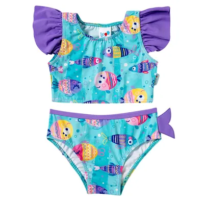 Conjunto Praia Infantil Tip Top Estampa Peixinhos UV50+ Conjunto Praia Infantil Tip Top Estampa Peixinhos UV50+