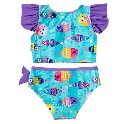Conjunto Praia Infantil Tip Top Estampa Peixinhos UV50+ Conjunto Praia Infantil Tip Top Estampa Peixinhos UV50+
