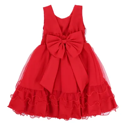 Vestido Infantil D-Luxe Saia Babado Em Tule Vestido Infantil D-Luxe Saia Babado Em Tule