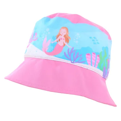 Chapéu Infantil Boneleska Bucket Estampa Sereia