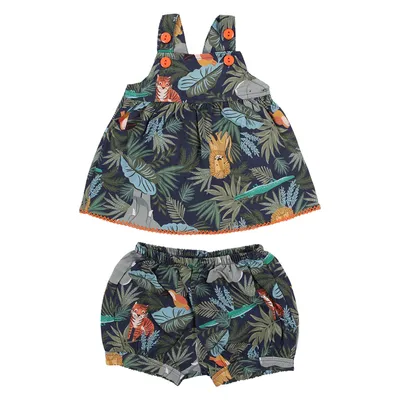 Conjunto Bebê Kookabu Bata Estampa Selva