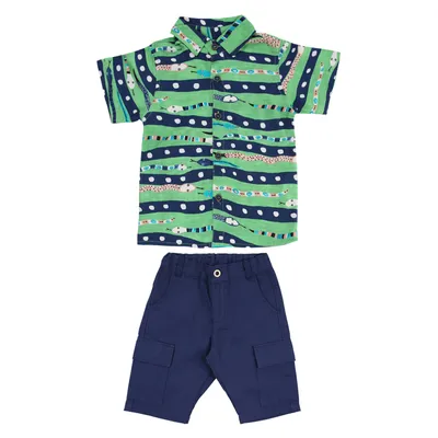 Conjunto Infantil Kookabu Camisa Estampa Cobrinha