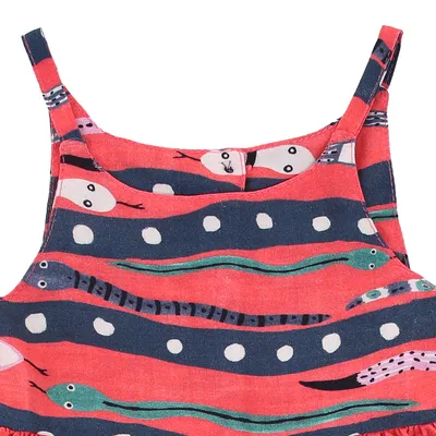 Vestido Infantil Kookabu De Alça Estampa Cobrinha Vestido Infantil Kookabu De Alça Estampa Cobrinha
