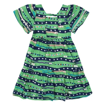 Vestido Infantil Kookabu Abertura Costas Estampa Cobrinha Vestido Infantil Kookabu Abertura Costas Estampa Cobrinha