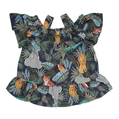 Conjunto Infantil Kookabu Com Recortes Estampa Selva