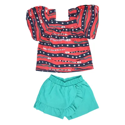 Conjunto Infantil Kookabu Manga Balonê Estampa Cobrinha