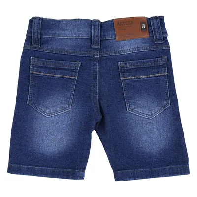 Bermuda Jeans Infantil Articolare Lycra Básica Bermuda Jeans Infantil Articolare Lycra Básica
