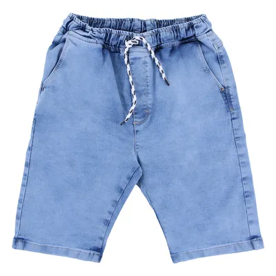 Bermuda Jeans Bebê Articolare Elástico Com Cordão Bermuda Jeans Bebê Articolare Elástico Com Cordão