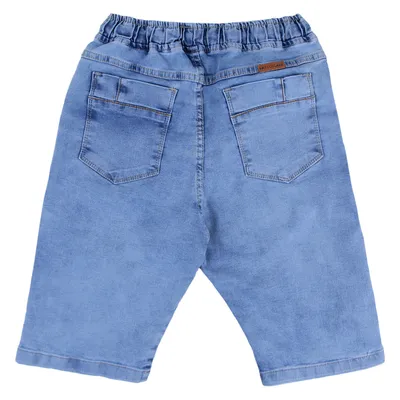 Bermuda Jeans Bebê Articolare Elástico Com Cordão Bermuda Jeans Bebê Articolare Elástico Com Cordão