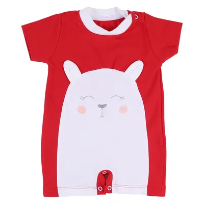 Macacão Curto Bebê Bamboole Suedine Bordado Gatinha