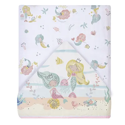 Toalha Com Capuz Papi Soft Estampa Sereia Toalha Com Capuz Papi Soft Estampa Sereia