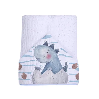Toalha Com Capuz Papi Felpa Estampa Dinossauro Toalha Com Capuz Papi Felpa Estampa Dinossauro