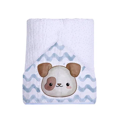 Toalha Com Capuz Papi Felpa Estampa Cachorro Toalha Com Capuz Papi Felpa Estampa Cachorro