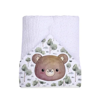 Toalha Com Capuz Papi Felpa Estampa Urso Toalha Com Capuz Papi Felpa Estampa Urso