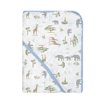 Toalha Com Capuz Papi Soft Canto Estampa Safari Toalha Com Capuz Papi Soft Canto Estampa Safari