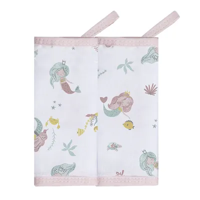 Kit Pano De Boca Papi Com Prendedor Sereia - 2 Peças