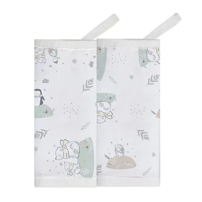 Kit Pano De Boca Papi Com Prendedor Urso - 2 Peças