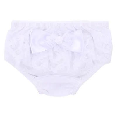 Calcinha Infantil Everly Algodão Rendada Com Laço