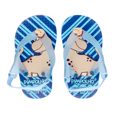 Chinelo Infantil Pimpolho Com Elástico Dinossauro Chinelo Infantil Pimpolho Com Elástico Dinossauro