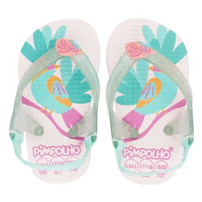 Chinelo Infantil Pimpolho Com Elástico Pássaro Chinelo Infantil Pimpolho Com Elástico Pássaro