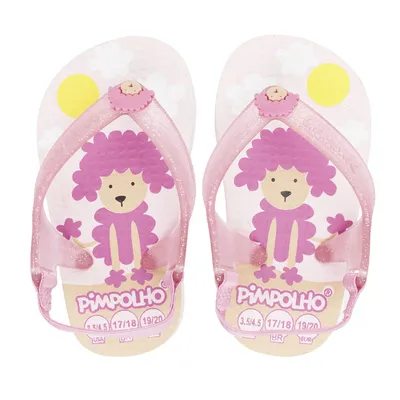 Chinelo Infantil Pimpolho Com Elástico Poodle Chinelo Infantil Pimpolho Com Elástico Poodle