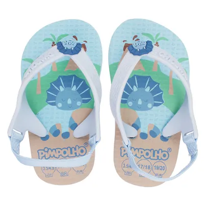 Chinelo Infantil Pimpolho Com Elástico Dinossauro Chinelo Infantil Pimpolho Com Elástico Dinossauro