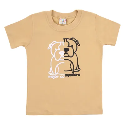 Camiseta Infantil Have Fun Meia Malha Estampa Cachorro