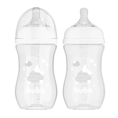 Mamadeira Buba Easy Flow Bico Tamanho 2 Nuvem 270ml Mamadeira Buba Easy Flow Bico Tamanho 2 Nuvem 270ml