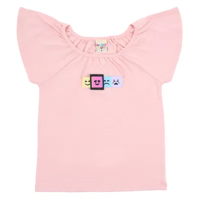 Blusa Infantil Have Fun Meia Malha Estampa Mood Interativa Blusa Infantil Have Fun Meia Malha Estampa Mood Interativa