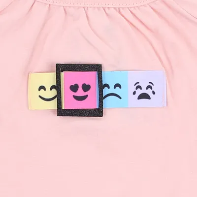 Blusa Infantil Have Fun Meia Malha Estampa Mood Interativa Blusa Infantil Have Fun Meia Malha Estampa Mood Interativa