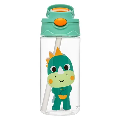 Garrafa Buba Tritan Zoo Panda Com Canudo Silicone 450ml