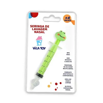Seringa Vila Toy Para Lavagem Nasal Sapo Seringa Vila Toy Para Lavagem Nasal Sapo