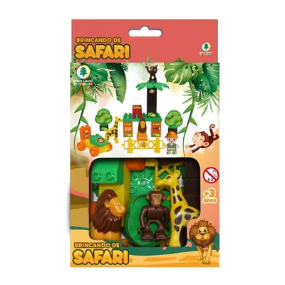 Brincando De Safari Monte Líbano Peças De Encaixar Blocos