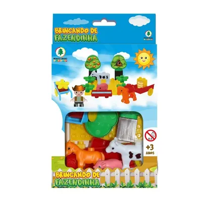 Brincando De Fazendinha Monte Líbano Peças De Encaixar Bloco