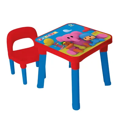 Kit Mesa Infantil Monte Líbano Com Cadeira Pocoyo - 2 Peças