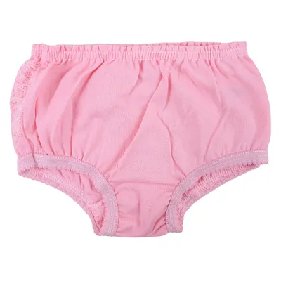 Calcinha Infantil Brando Festa Com Babado Renda E Laço