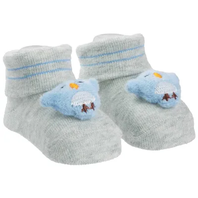 Meia Bebê Pimpolho Com Aplique De Bichinho
