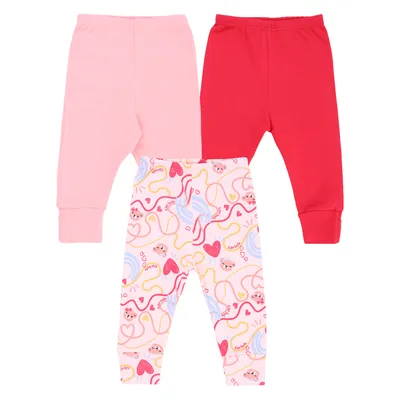 Kit Mijão Bebê Kiko Baby Suedine Vira Pé Ursinha - 3 Peças