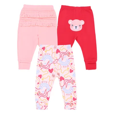 Kit Mijão Bebê Kiko Baby Suedine Vira Pé Ursinha - 3 Peças