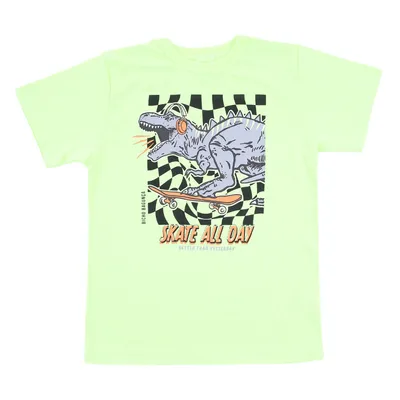 Camiseta Infantil Bicho Bagunça Meia Malha Brilha No Escuro