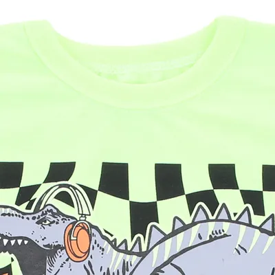 Camiseta Infantil Bicho Bagunça Meia Malha Brilha No Escuro