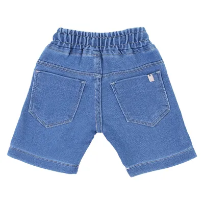 Bermuda Jeans Infantil Oznes Used Com Cadarço Bermuda Jeans Infantil Oznes Used Com Cadarço