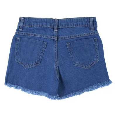 Short Jeans Juvenil Oznes Detalhe Argola E Barra Desfiada Short Jeans Juvenil Oznes Detalhe Argola E Barra Desfiada