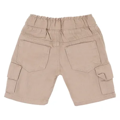 Bermuda Sarja Infantil Oznes Cós Elástico E Bolso Cargo