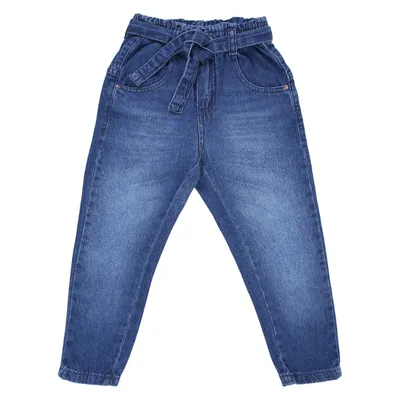 Calça Jeans Infantil Oznes Cós Elástico E Cinto Calça Jeans Infantil Oznes Cós Elástico E Cinto