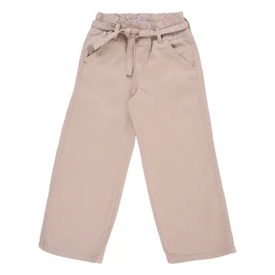 Calça Sarja Infantil Oznes Wide Leg Com Cinto Calça Sarja Infantil Oznes Wide Leg Com Cinto