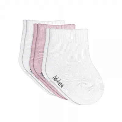 Kit Meia Bebê Adoleta Menina Lisa - 3 Pares