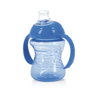 Copo Nuby Treinamento Com Alça E Bico De Silicone 240ml Copo Nuby Treinamento Com Alça E Bico De Silicone 240ml