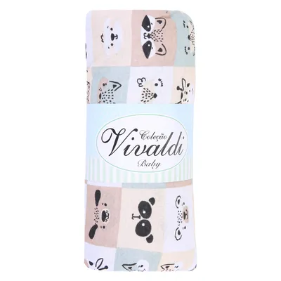 Jogo Lençol Berço Americano Sul Brasil Estampa Zoo 3 Peças