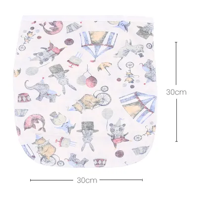 Kit Pano De Boca Sul Brasil Duplo Estampa Circo - 3 Peças